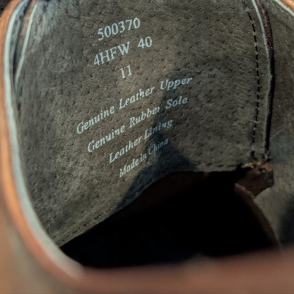 Joseph Abboud Glenn Slip on Monk Men's Strap 11D Chestnut NWB - Picture 6 of 7